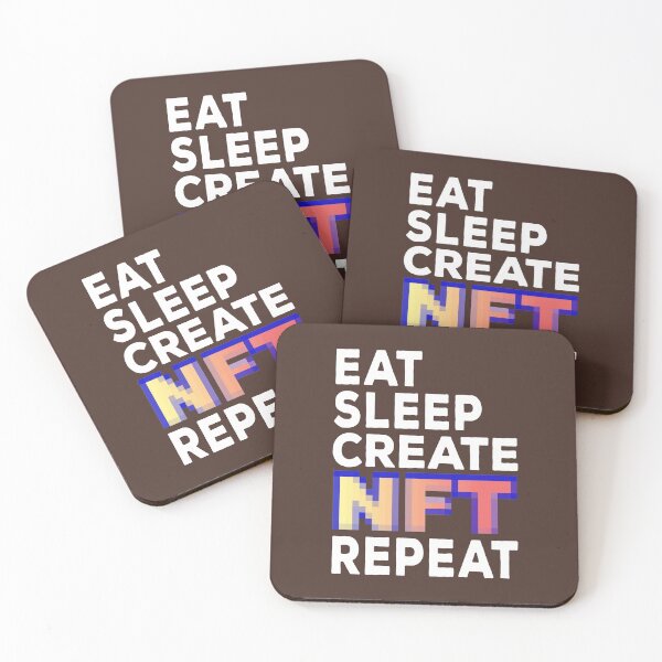Item preview, Eat Sleep CREATE NFT Repeat designed and sold by AnveeBubbles.