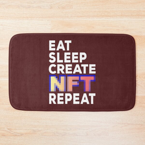 Item preview, Eat Sleep CREATE NFT Repeat designed and sold by AnveeBubbles.