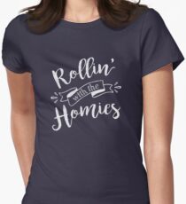 Clueless Movie | Rollin' With The Homies | 90's Nostalgia Women's Fitted T-Shirt