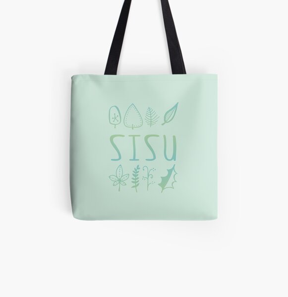 Sisu, Nature Scandinavian Forest All Over Print Tote Bag