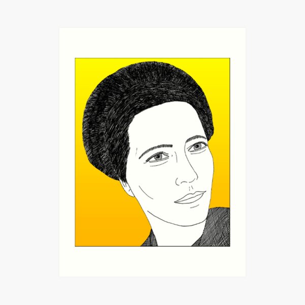 Simone de Beauvoir Art Print