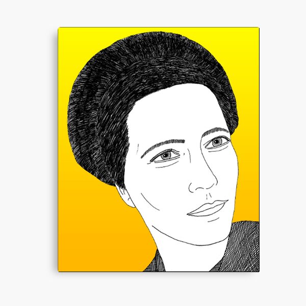 Simone de Beauvoir Canvas Print