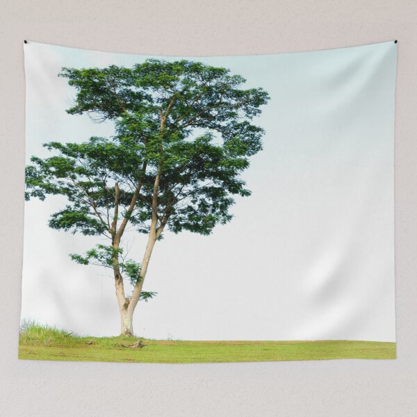 Item preview, Tree on a hill landscape view of nature. A beautiful landscape of a tree on a green hill designed and sold by Artsy Boulevard.