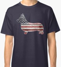 Patriotic Corgi Classic T-Shirt