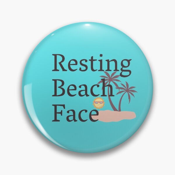 Item preview, Resting beach face designed and sold by H2O-Shop.