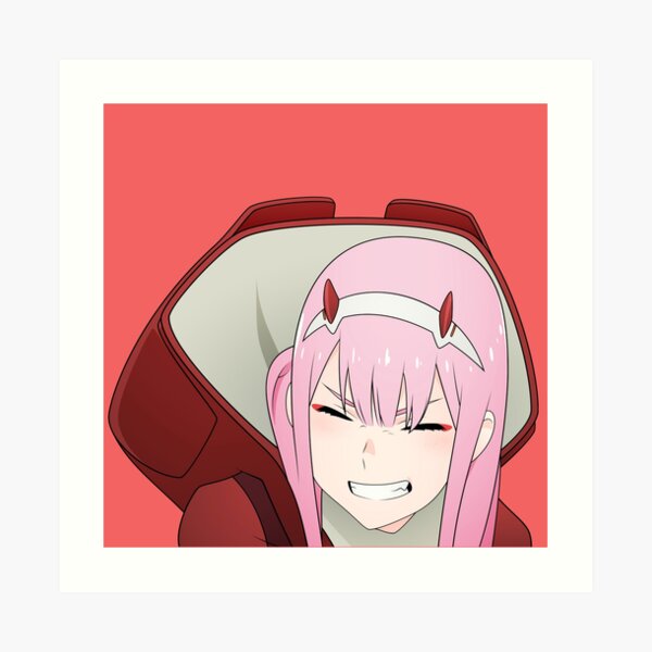 Zero Two Smile Art Prints Redbubble