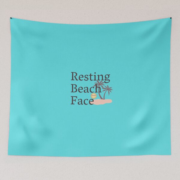Item preview, Resting beach face designed and sold by H2O-Shop.