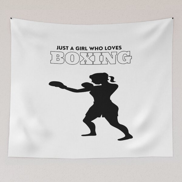 Item preview, Just a girl who loves boxing designed and sold by SYLPAT.