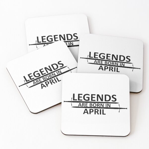 Item preview, Legends are born in April designed and sold by SocialMonster.
