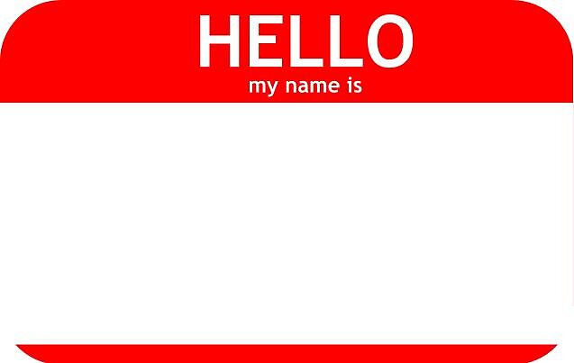  CUSTOMIZABLE PERSONALIZED Hello My Name Is Tag Stickers By 