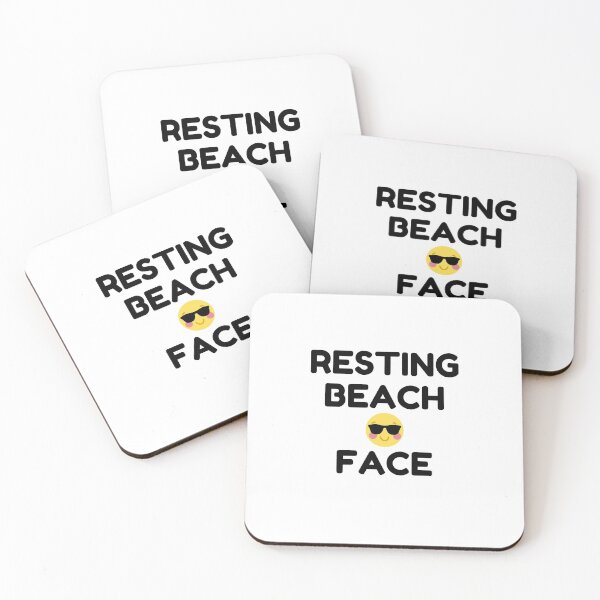 Item preview,  Resting beach face designed and sold by H2O-Shop.