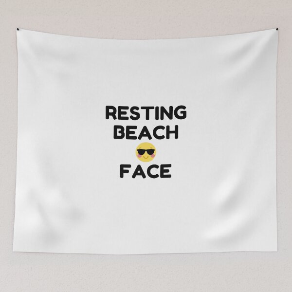 Item preview,  Resting beach face designed and sold by H2O-Shop.