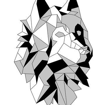 Artwork thumbnail, Geometry wolf by vnpmanipulation