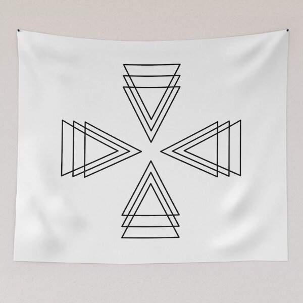 Item preview, Triangle symmetry pattern designed and sold by Treemonk.