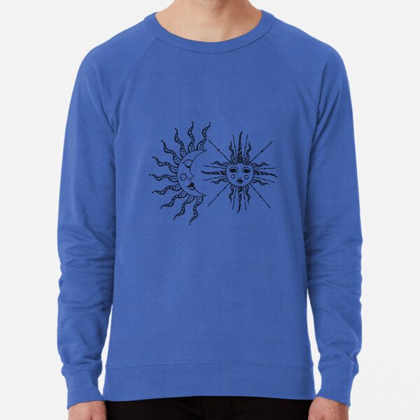 sun and vintage moon Lightweight Sweatshirt