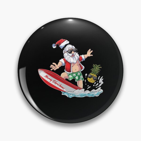 Item preview, Santa Surfing Beach Holiday Plams Christmas in July designed and sold by Nikolanek.