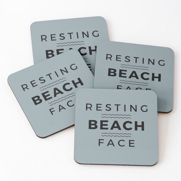 Item preview, Resting beach face designed and sold by H2O-Shop.