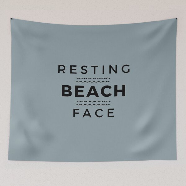 Item preview, Resting beach face designed and sold by H2O-Shop.