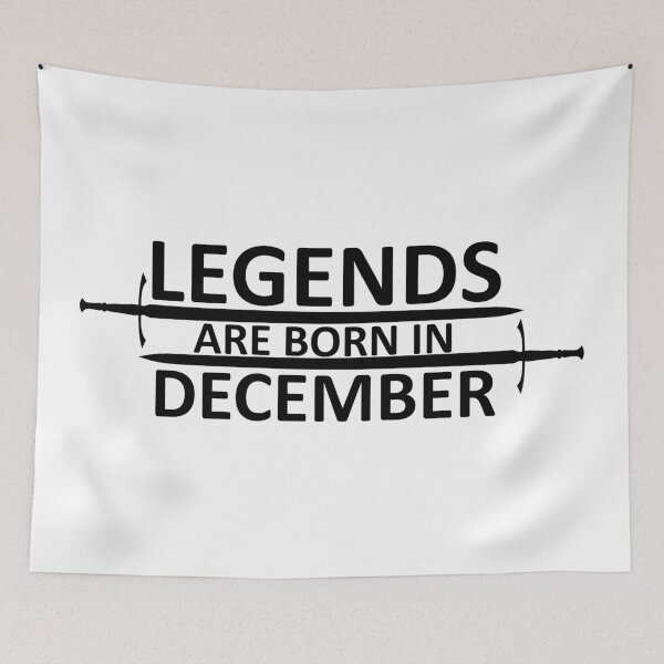 Item preview, Legends are born in December designed and sold by SocialMonster.