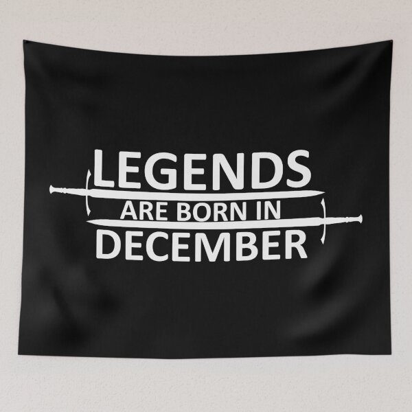 Item preview, Legends are born in December designed and sold by SocialMonster.