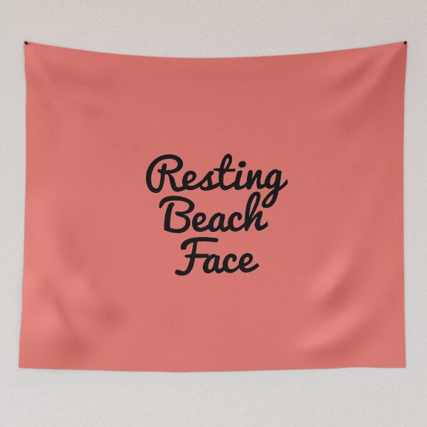 Item preview,  Resting beach face designed and sold by H2O-Shop.