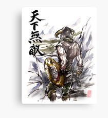 Lienzo metálico Inmejorable Dragonborn Sumi / acuarela