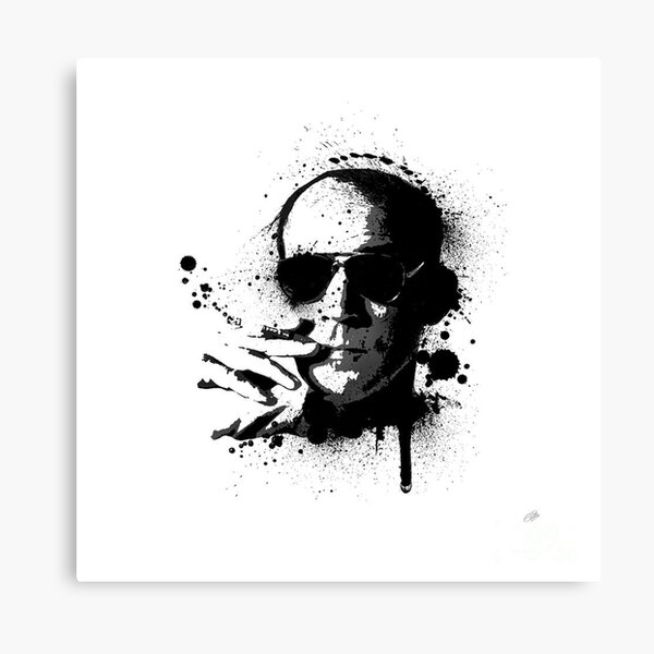 Item preview, Hunter S. Thompson B&W Print designed and sold by aliveonweb.