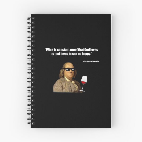 Item preview, Ben Franklin Wine Quote designed and sold by FunGuru.