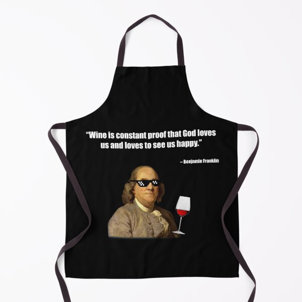 Item preview, Ben Franklin Wine Quote designed and sold by FunGuru.