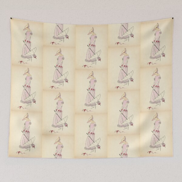 Item preview, Art Deco La Vie En Rose The Rosy Life Classy Lady Umbrella Flapper designed and sold by 108dragons.