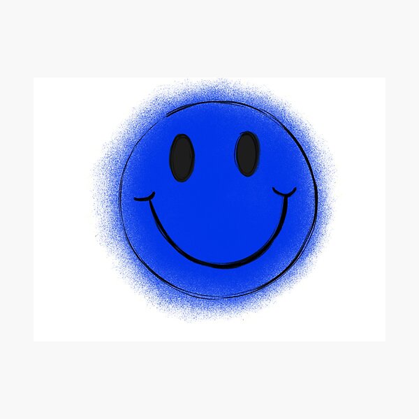 Item preview, Spray Smile Electric Blue designed and sold by DigitalDesignKS.