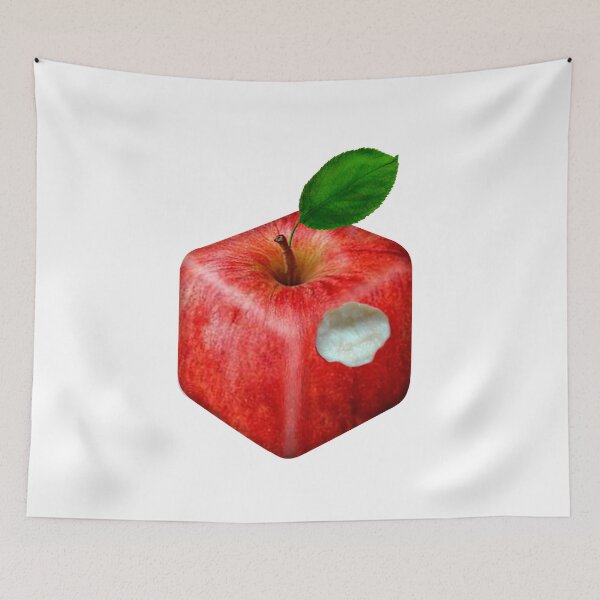 Item preview, An original square apple with a broken side designed and sold by Galina Kostyaeva.