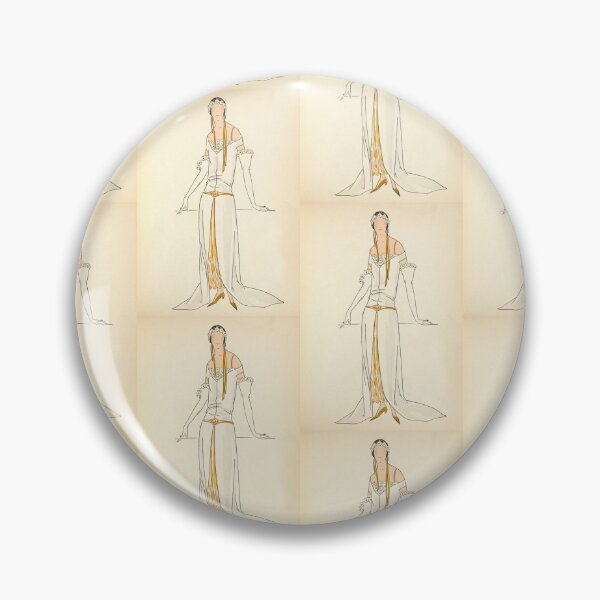 Item preview, Art Deco La Vie En Rose The Rosy Life High Fashion Lady Flapper designed and sold by 108dragons.
