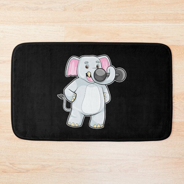 Item preview, Elephant at Strenght training with Dumbbell designed and sold by Snabdesign84.