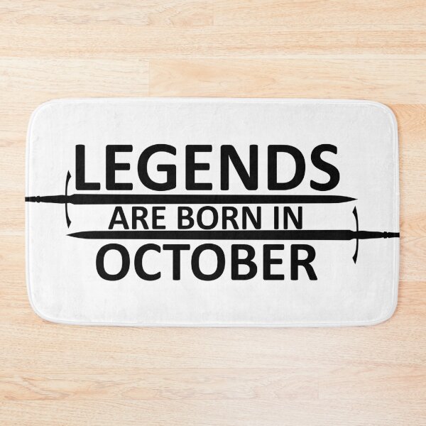 Item preview, Legends are born in October designed and sold by SocialMonster.