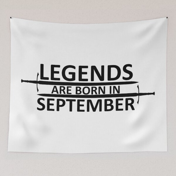 Item preview, Legends are born in September designed and sold by SocialMonster.