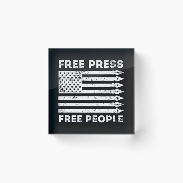 Item preview, Free Press Free People Pen US Flag designed and sold by curledup-cat.