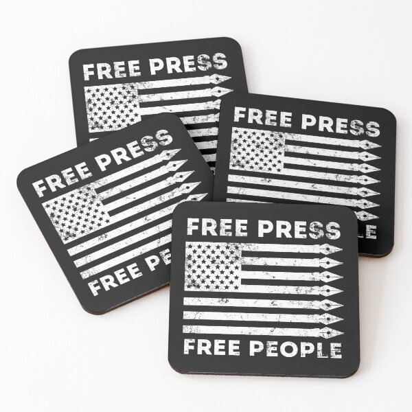 Item preview, Free Press Free People Pen US Flag designed and sold by curledup-cat.