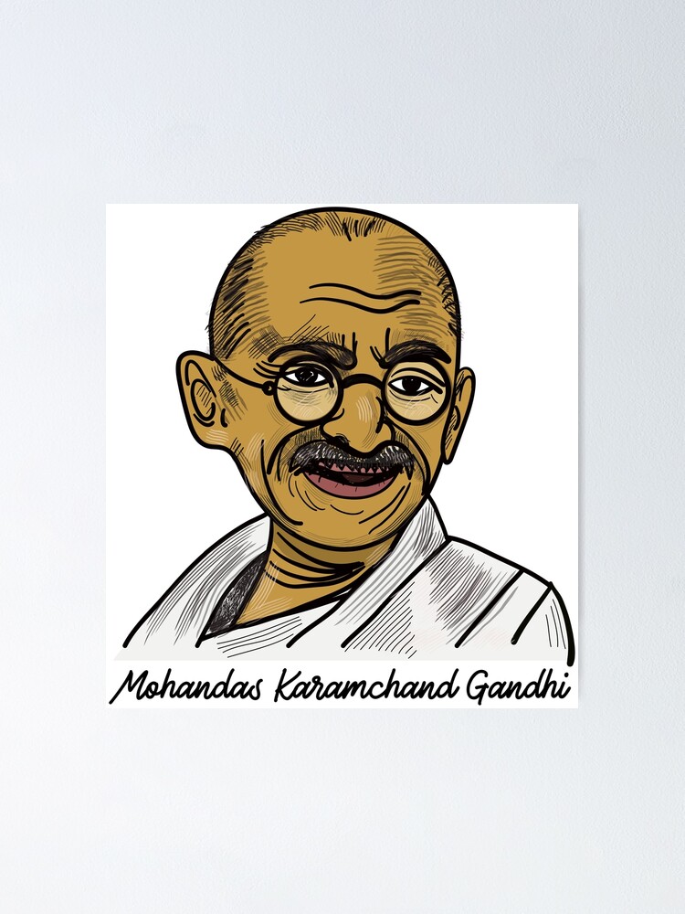 pencil drawing | How to draw Mahatma Gandhi step by step | mahatma gandhi  dots drawing | drawing - YouTube