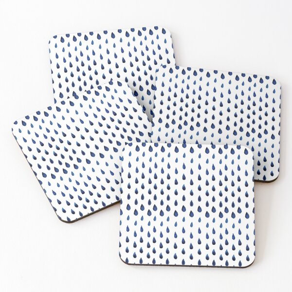 Item preview, Watercolor water droplets pattern illustration designed and sold by lettersbysid.