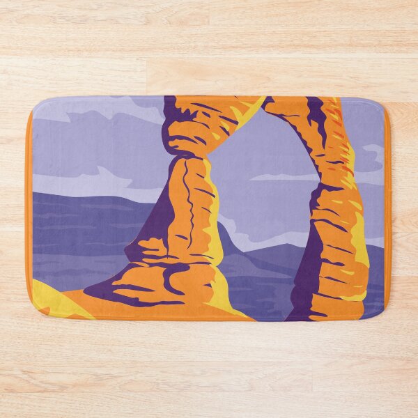Item preview, WPA Poster of Delicate Arch in Arches National Park, Moab Grand County, Utah designed and sold by JohnLucke.