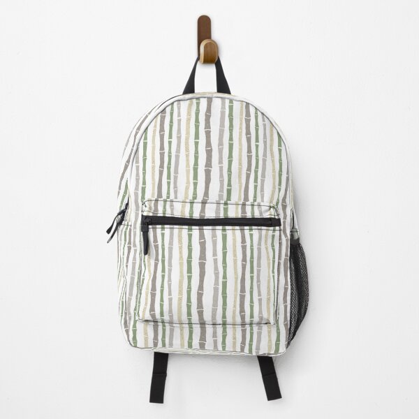 Item preview, Bamboo forest green pattern on white background designed and sold by shushunya13.