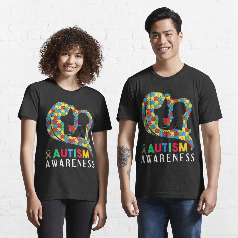 Autism Awareness Month Ribbon Puzzle Essential T-Shirt