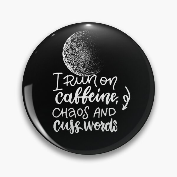 Item preview, I Run on Coffee Chaos and Cuss Words funny tshirt saying  designed and sold by Amirebdesign.