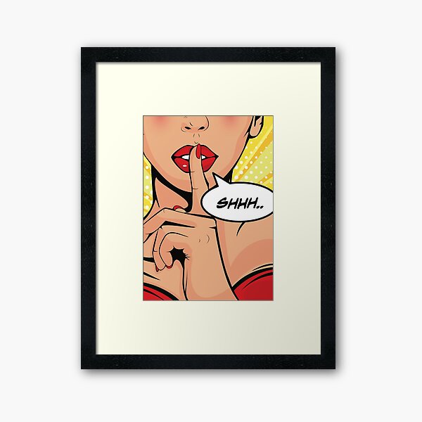 Aperçu de l'œuvre Chut Pop Art créée et vendue par Hixon House.