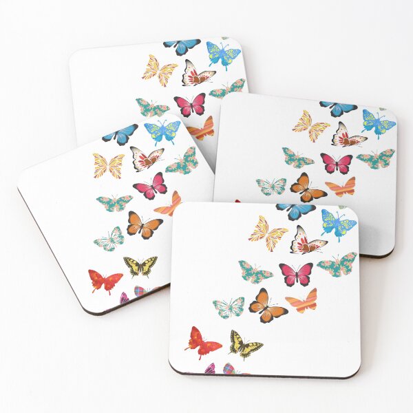 Item preview, Pretty Butterflies Design. Simple butterfly images on white background designed and sold by Artsy Boulevard.