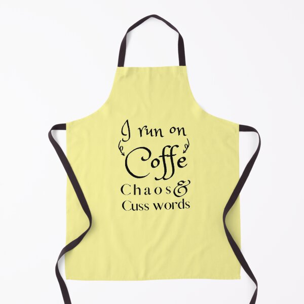 Item preview, I Run on Coffee Chaos and Cuss Words funny tshirt saying designed and sold by Amirebdesign.