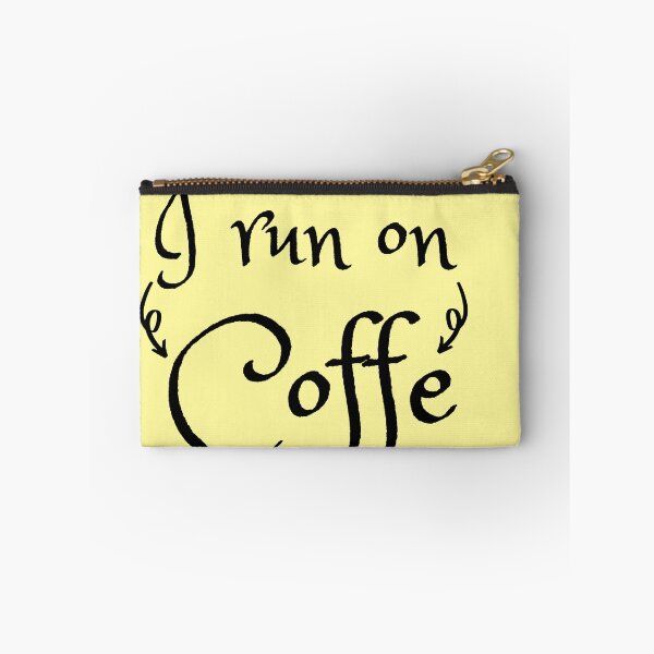 Item preview, I Run on Coffee Chaos and Cuss Words funny tshirt saying  designed and sold by Amirebdesign.