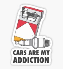 Cars are my addiction Sticker