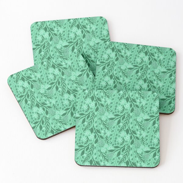 Item preview, green leaves. leaf. nature. wild floral flowers designed and sold by g v.